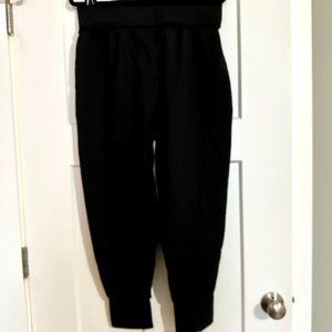 Aerie Offline Women's The Hugger Foldover Jogger - Black - Ladies Large